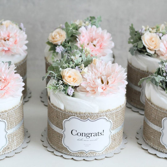 オーガニックダイパーケーキ(おむつケーキ) 「Garden」