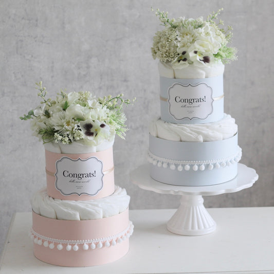 ダイパーケーキ(おむつケーキ)写真 Fresh Bouqet 全2色