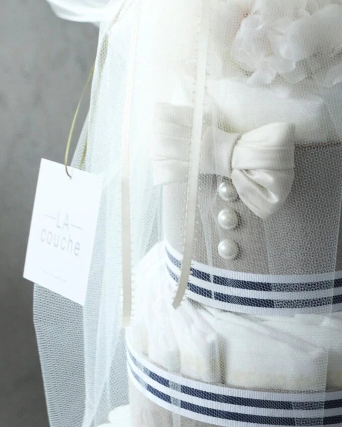 ラクーシュ ダイパーケーキ  おむつケーキ　Amulette Bow tie